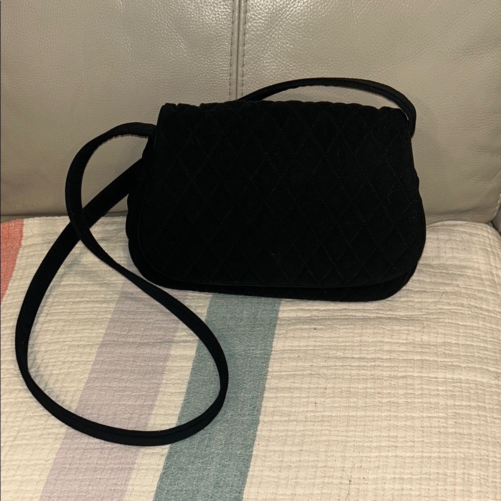 Vera Bradley Quilted Black Shoulder Bag